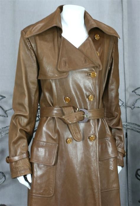 gucci leather trench coat|leather GUCCI Women Trench coats .